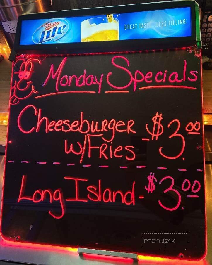 The Y Tavern - Uhrichsville, OH menu_pic