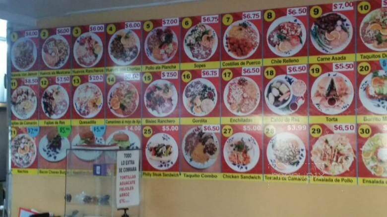 Tijuana Grill - Van Nuys, CA menu_pic