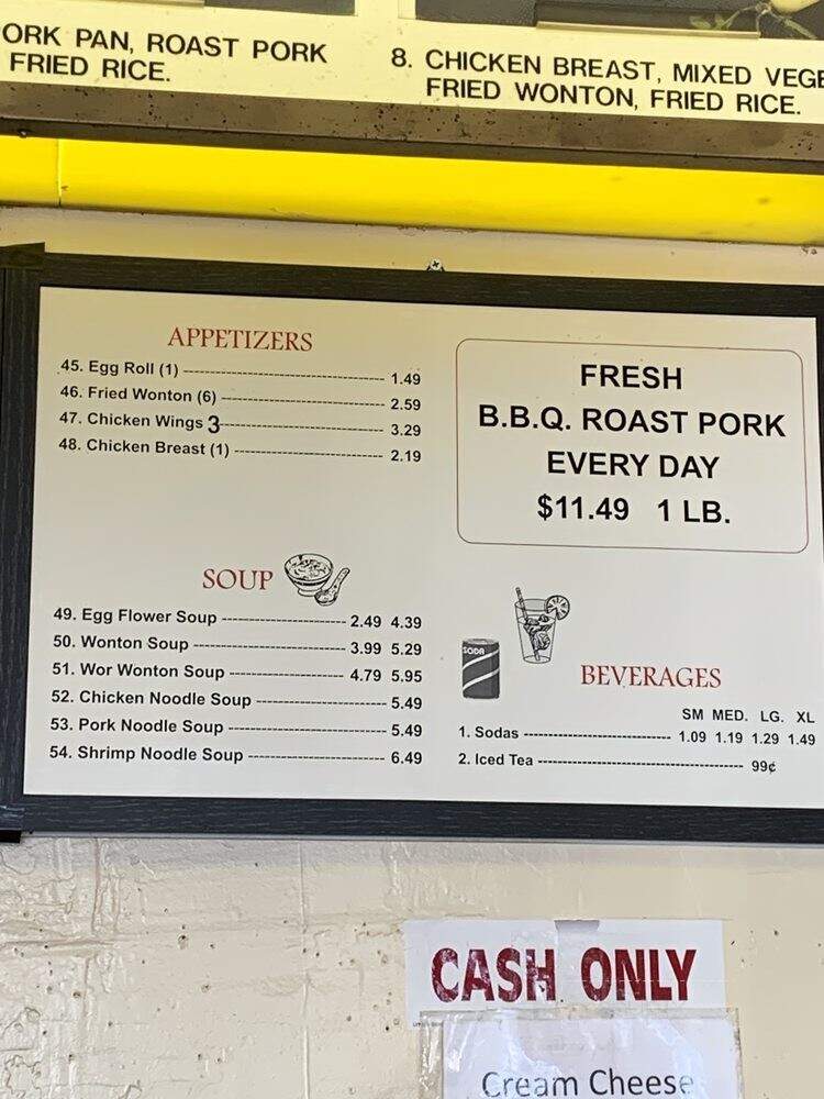 Chung Hing - San Diego, CA menu_pic