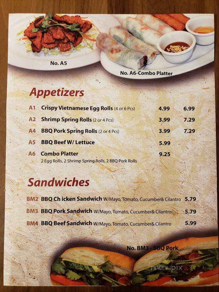 Pho Tay Bac - Brea, CA menu_pic