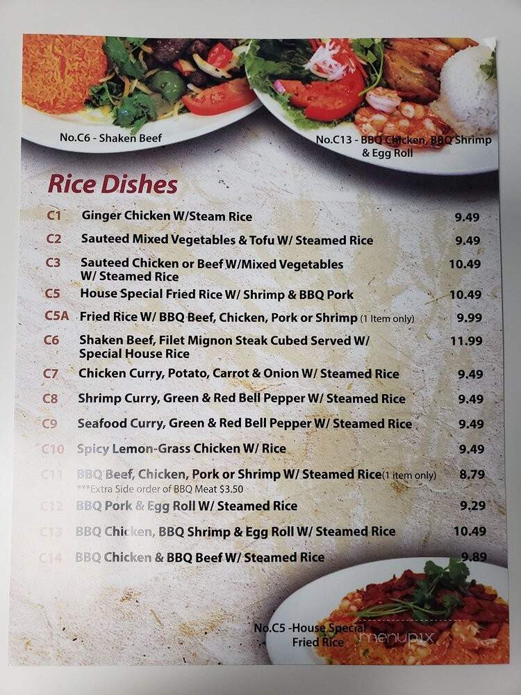 Pho Tay Bac - Brea, CA menu_pic