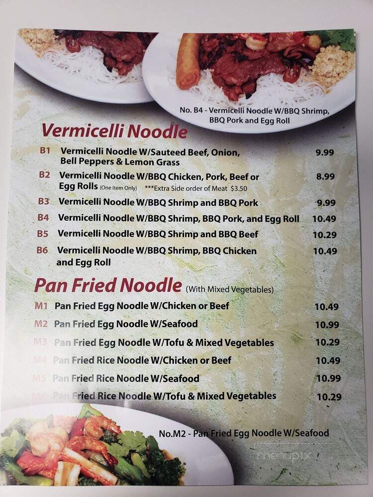 Pho Tay Bac - Brea, CA menu_pic