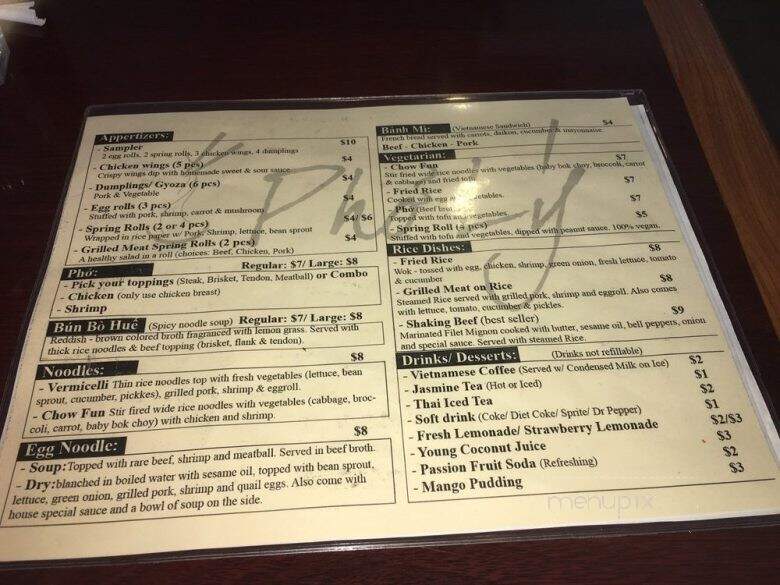 Pho Tay Bac - Brea, CA menu_pic