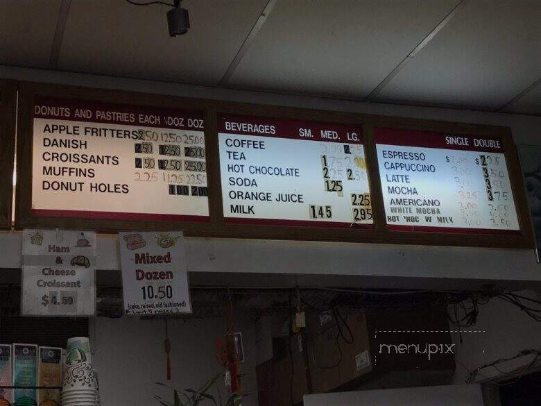Happy Donuts - Berkeley, CA menu_pic