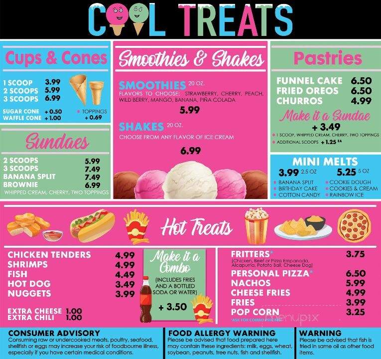 Cool Treats - Orlando, FL menu_pic