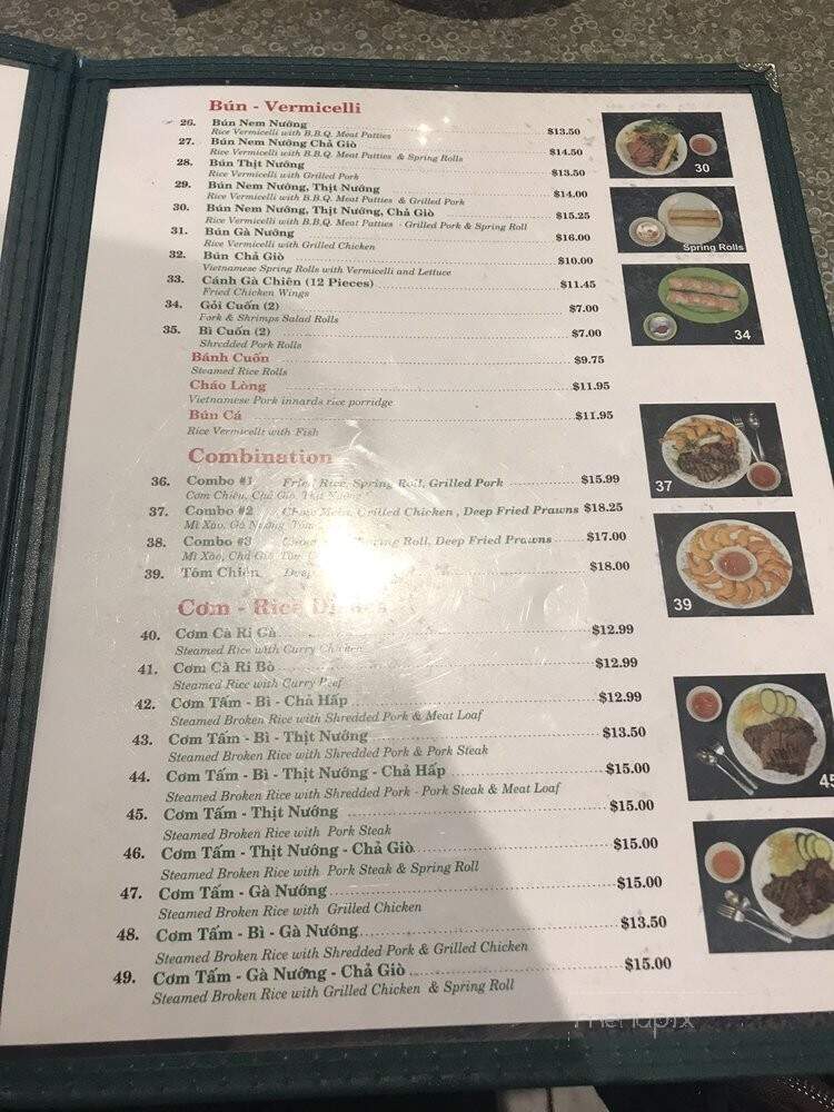 Pho Tau Bay - Surrey, BC menu_pic
