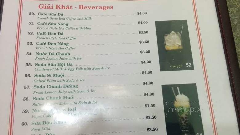 Pho Tau Bay - Surrey, BC menu_pic