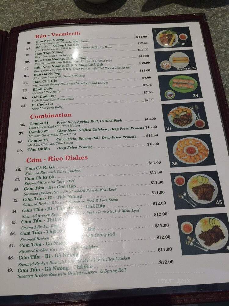 Pho Tau Bay - Surrey, BC menu_pic