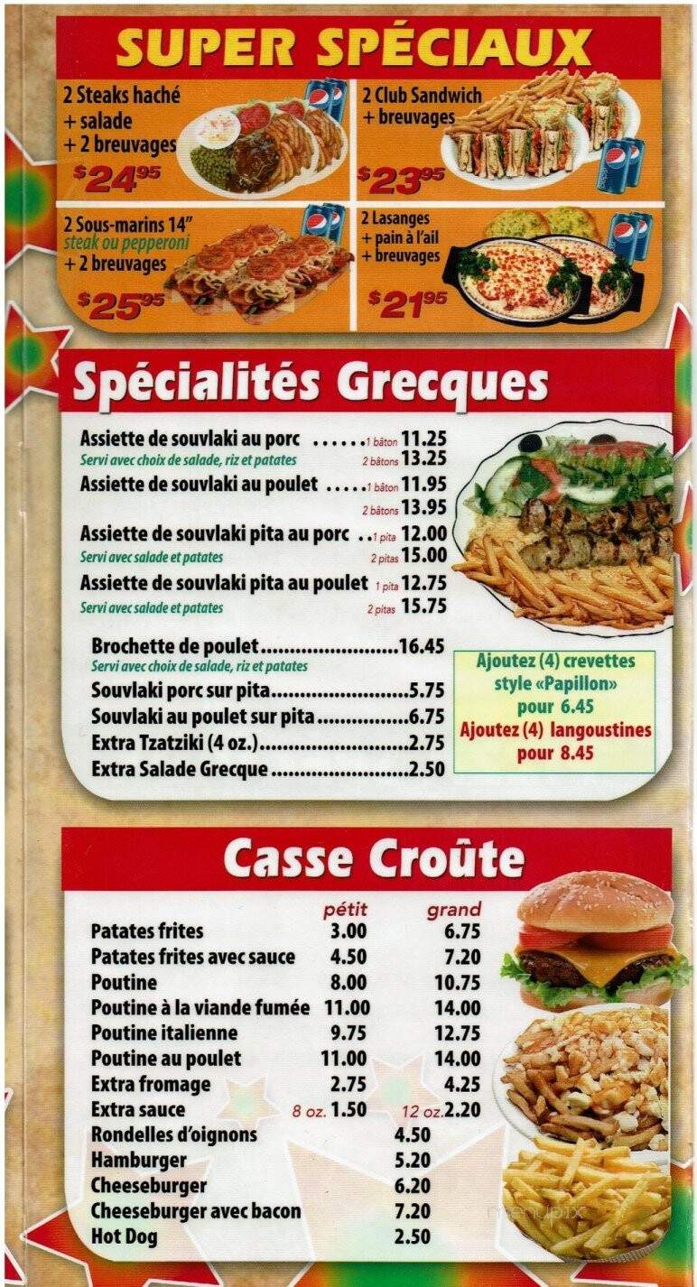 Restaurant L'Etoile De St-Hilaire - Mont-Saint-Hilaire, QC menu_pic