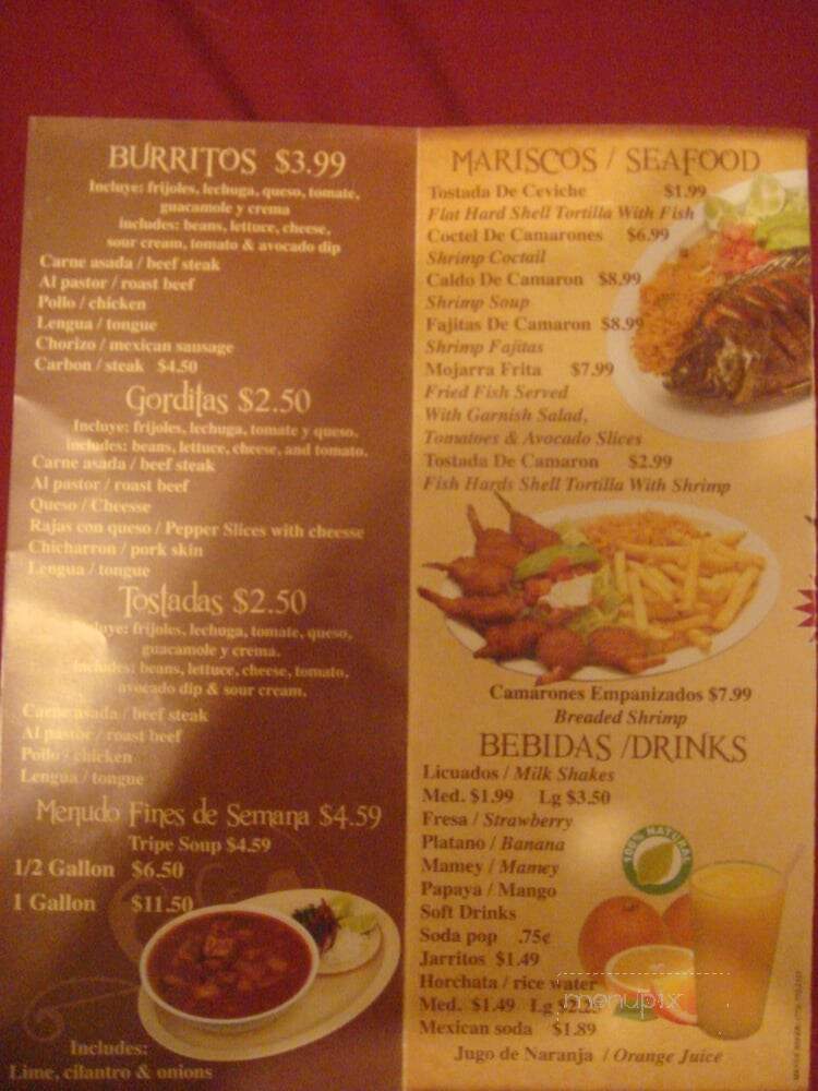 La Placita - Addison, IL menu_pic