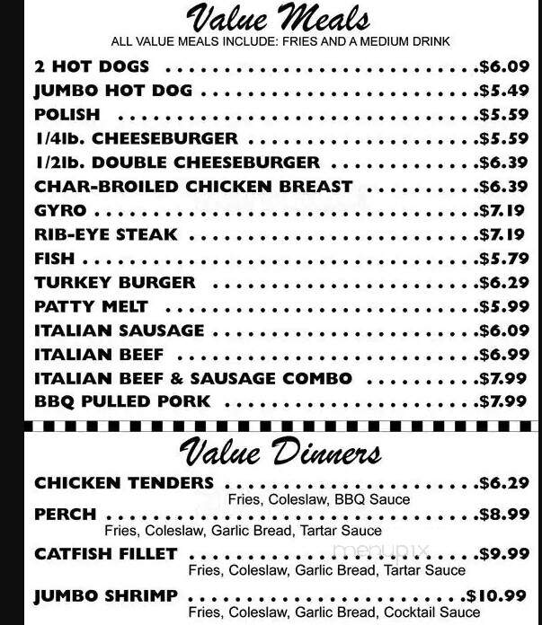 Andy's Hot Dogs - Riverdale, IL menu_pic