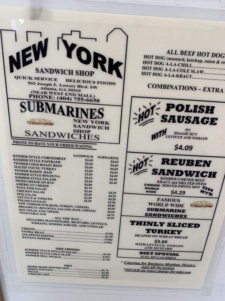 New York Sandwich Shop - Atlanta, GA