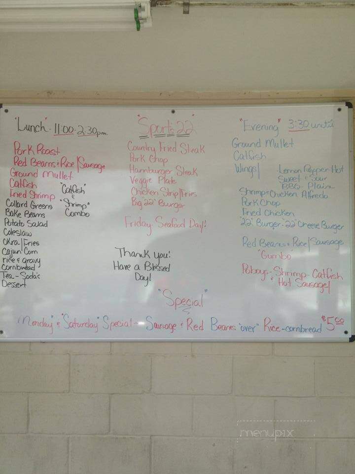 Sport's 22 - Hattiesburg, MS menu_pic