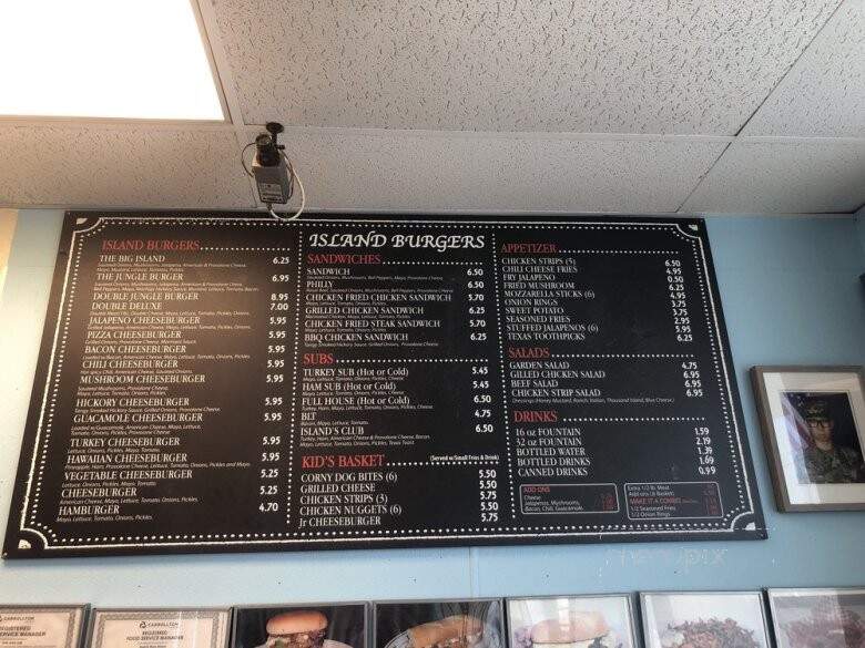 Burger Island - Carrollton, TX menu_pic