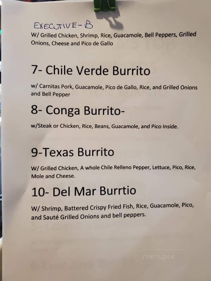 Colimas - Texarkana, TX menu_pic