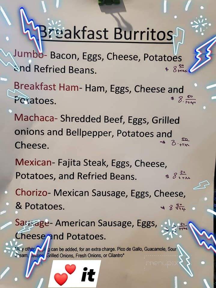 Colimas - Texarkana, TX menu_pic