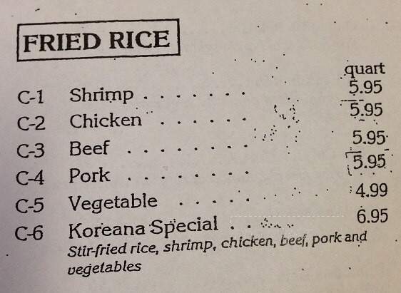 Koreana - Colonial Heights, VA menu_pic