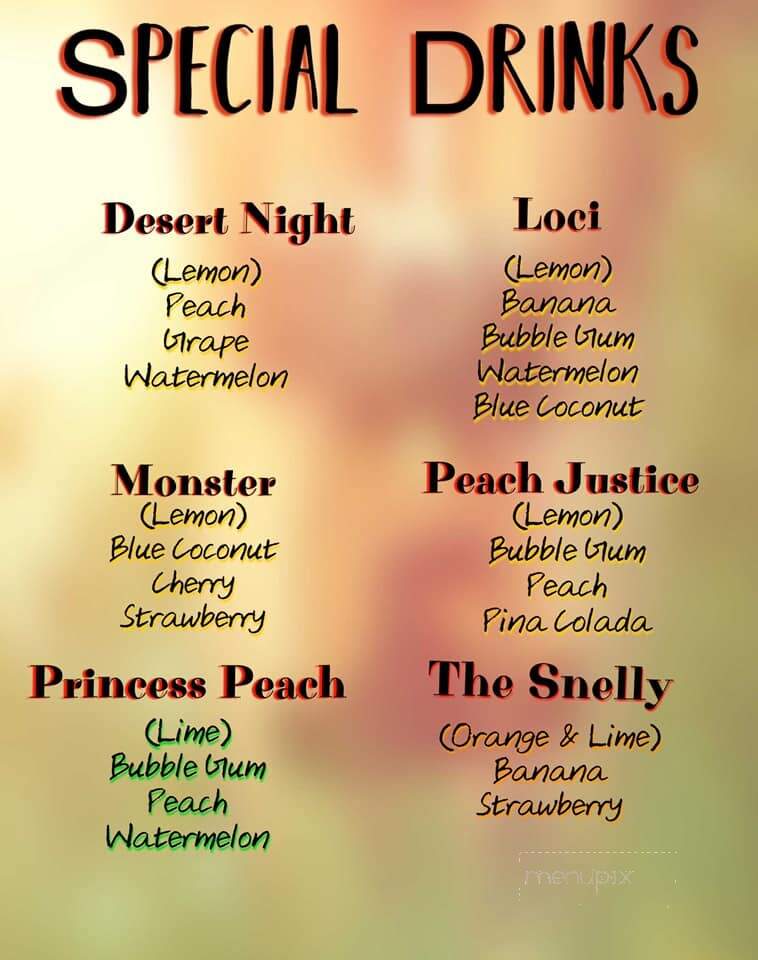 Grizzly Bear Fudge factory - Carlsbad, NM menu_pic