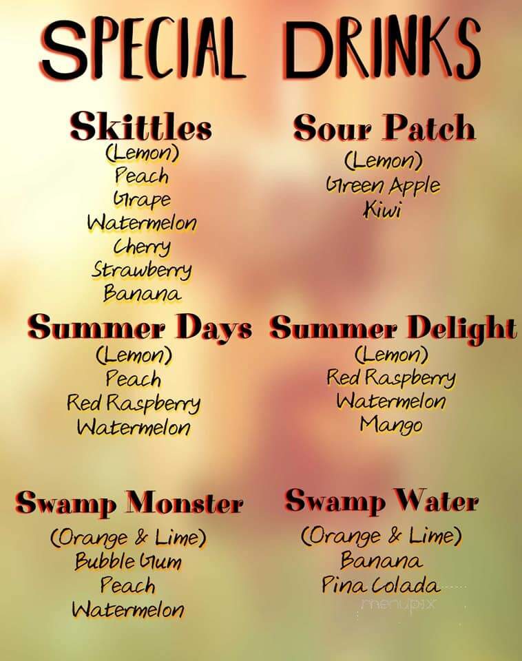 Grizzly Bear Fudge factory - Carlsbad, NM menu_pic