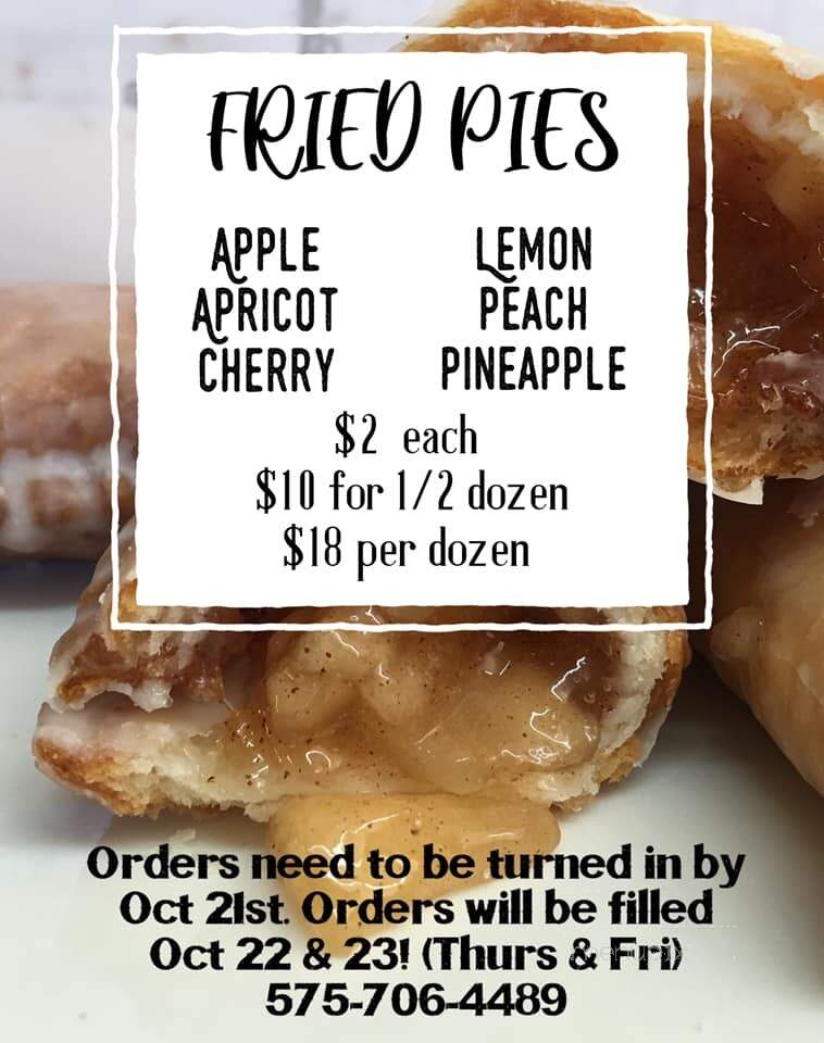 Grizzly Bear Fudge factory - Carlsbad, NM menu_pic