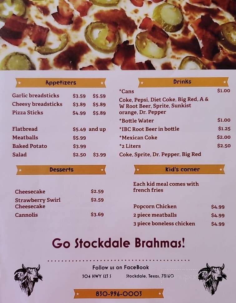 The Meene Beene - Stockdale, TX menu_pic