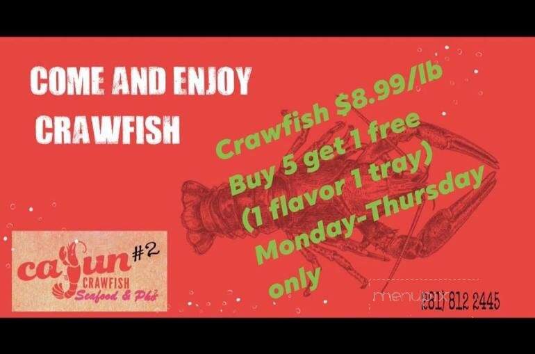 Cajun Crawfish 2 Seafood and Pho - Humble, TX