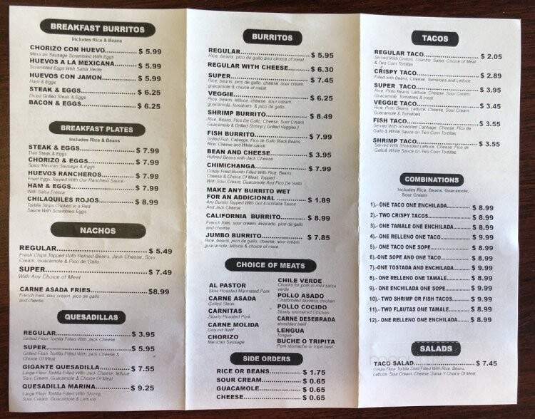 Los Gordos - Fair Oaks, CA menu_pic
