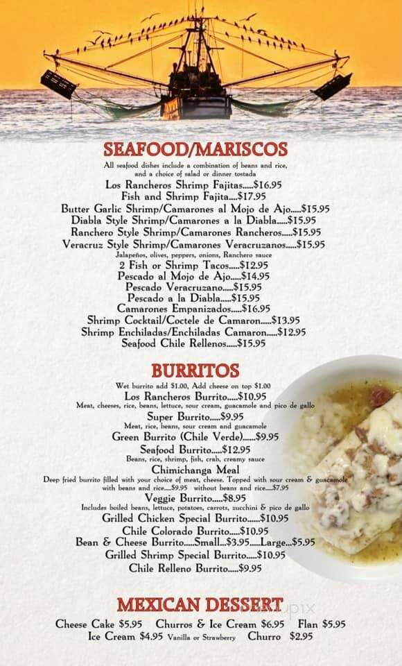 Los Rancheros Mexican Restaurant - Clovis, CA menu_pic