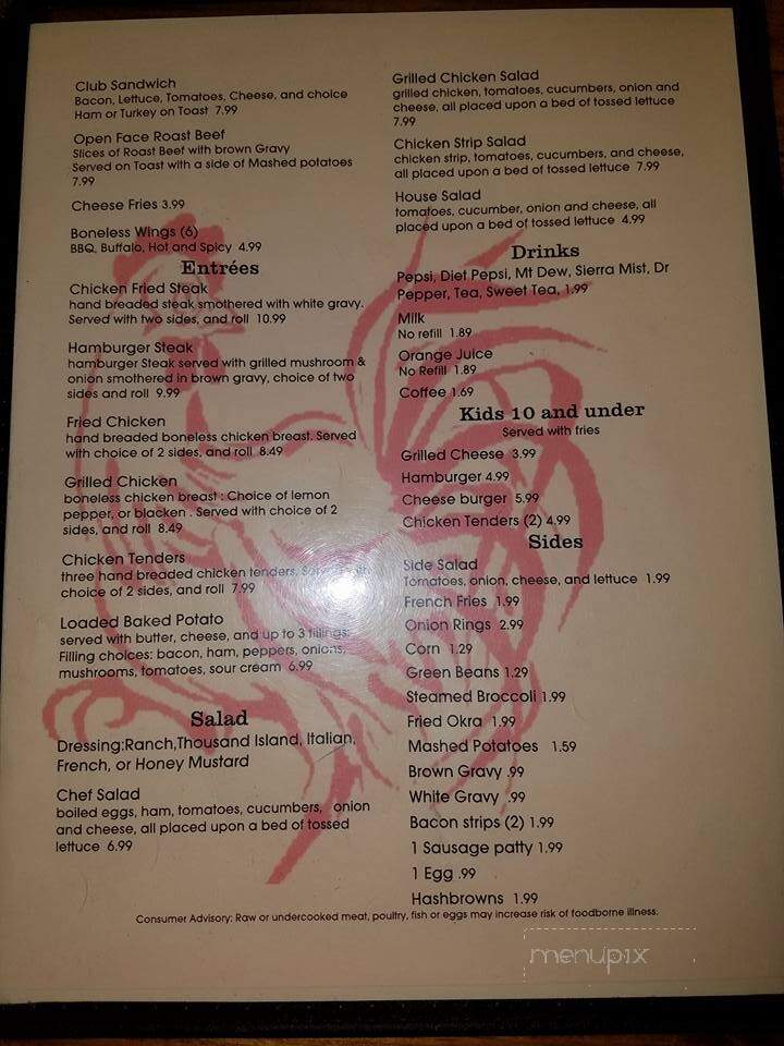 Mjay's Diner - Antlers, OK menu_pic
