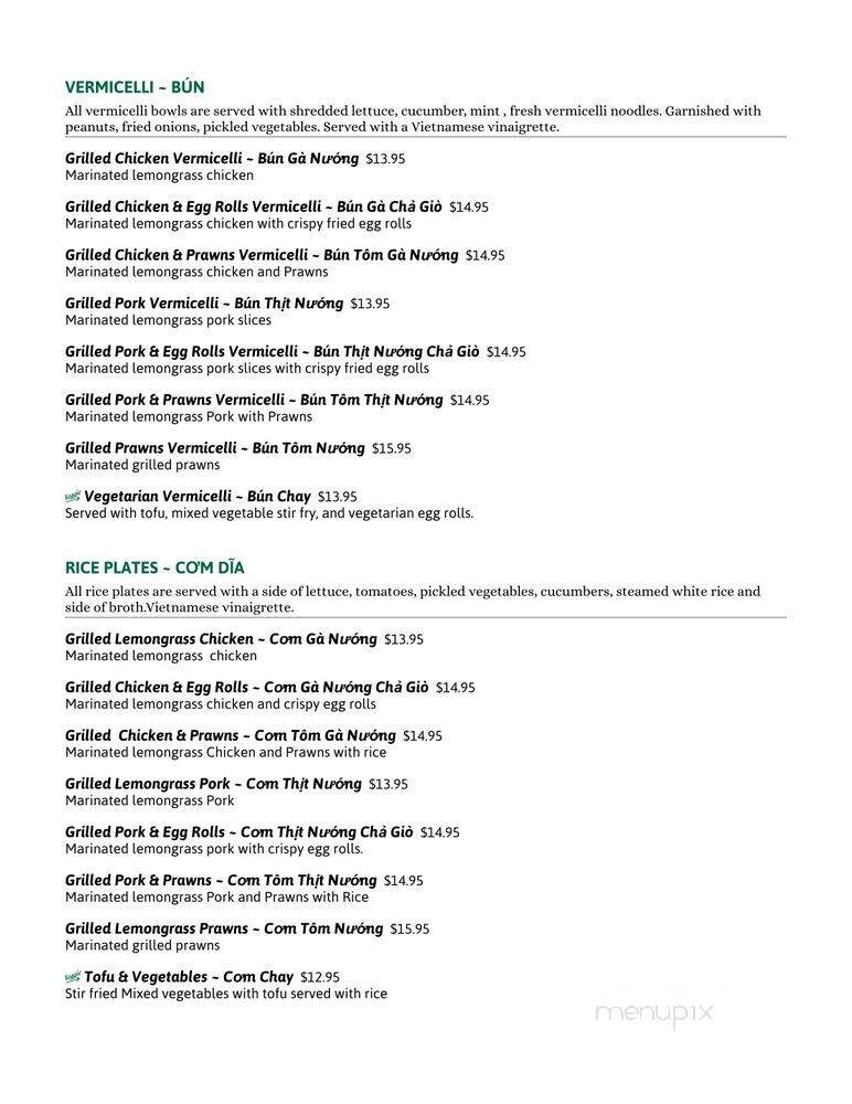The Pho Cabin - Los Altos, CA menu_pic