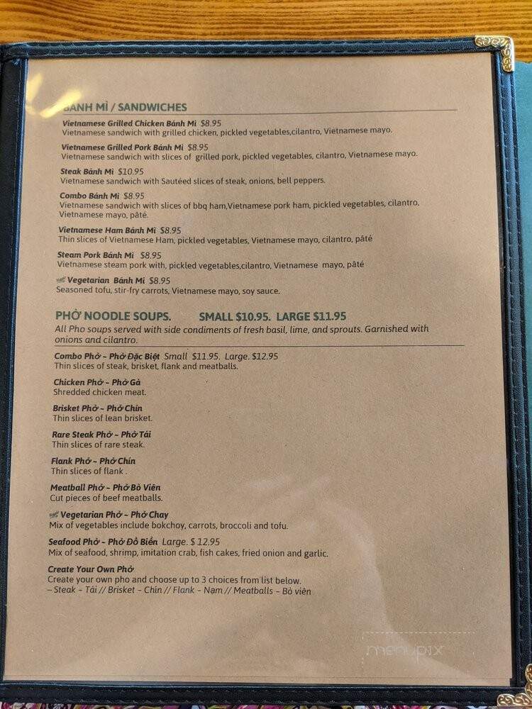 The Pho Cabin - Los Altos, CA menu_pic