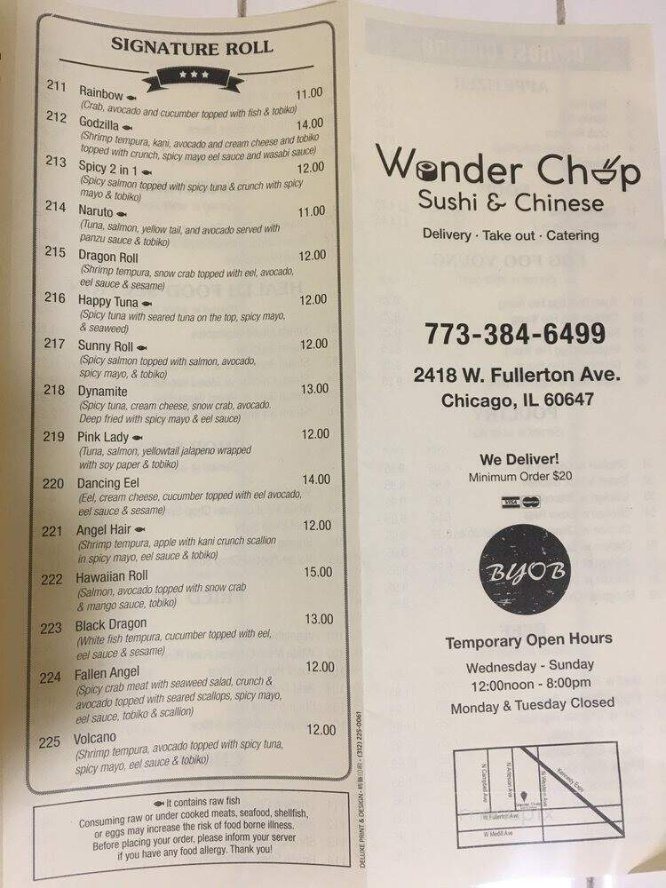 Wonder Chop - Chicago, IL