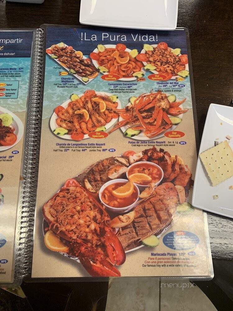 Playas Bar & Grill - Addison, IL menu_pic