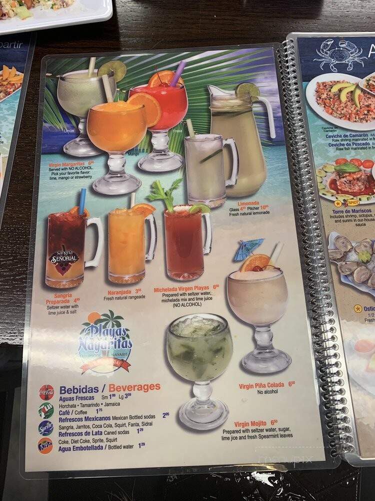 Playas Bar & Grill - Addison, IL menu_pic