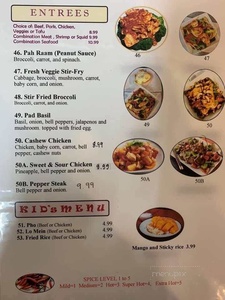 Thai Garden Restaurant - Fort Smith, AR menu_pic
