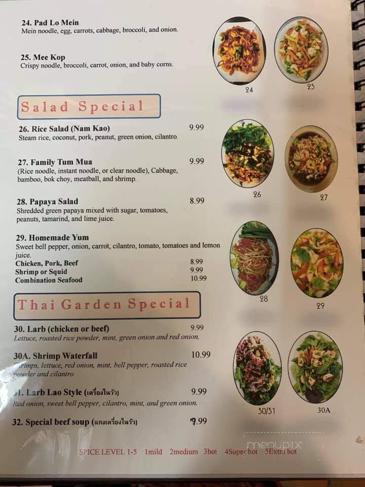 Thai Garden Restaurant - Fort Smith, AR menu_pic