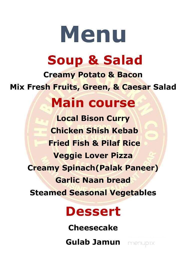 The Butter Chicken Co - Fairview, AB menu_pic
