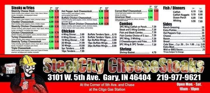 Steel City Cheese Steaks - Gary, IN