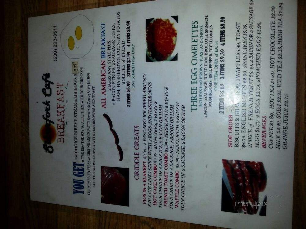 Silver Fork Cafe - Kyburz, CA menu_pic