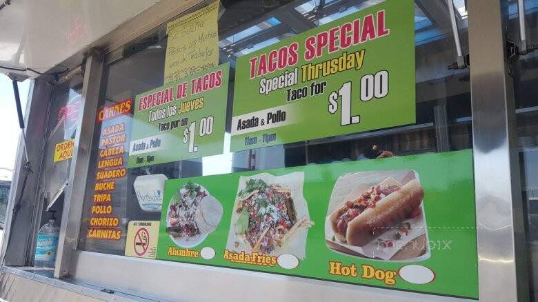 El Primo Taco Truck - Reseda, CA menu_pic