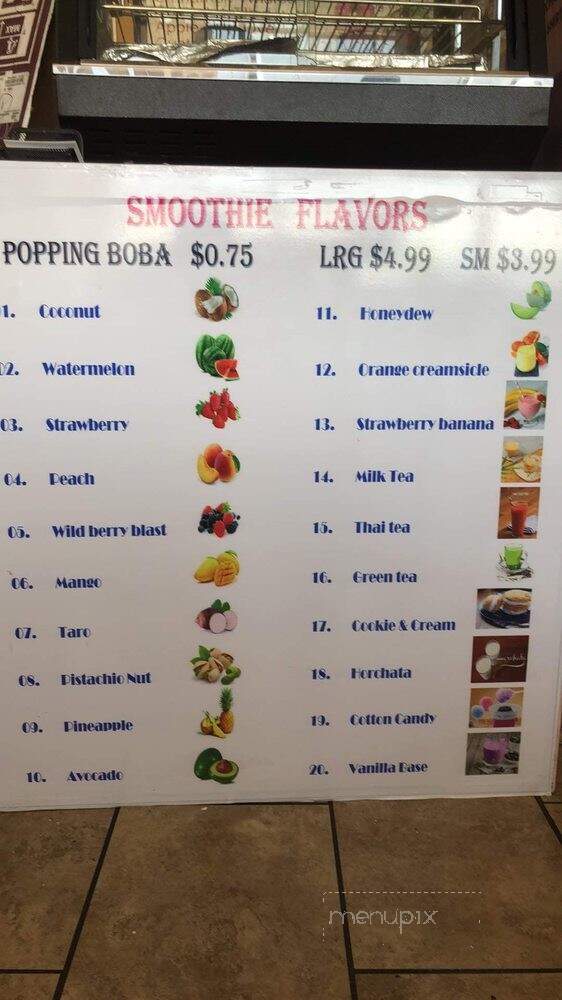 Sandy's Sweet Shop - Modesto, CA menu_pic
