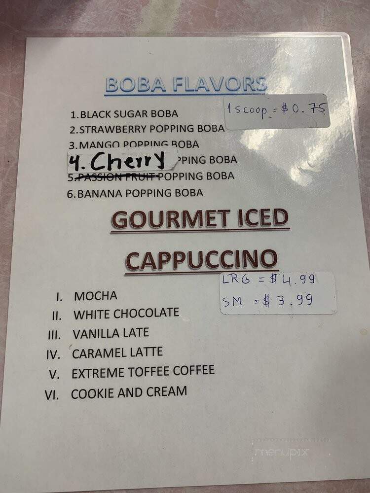 Sandy's Sweet Shop - Modesto, CA menu_pic
