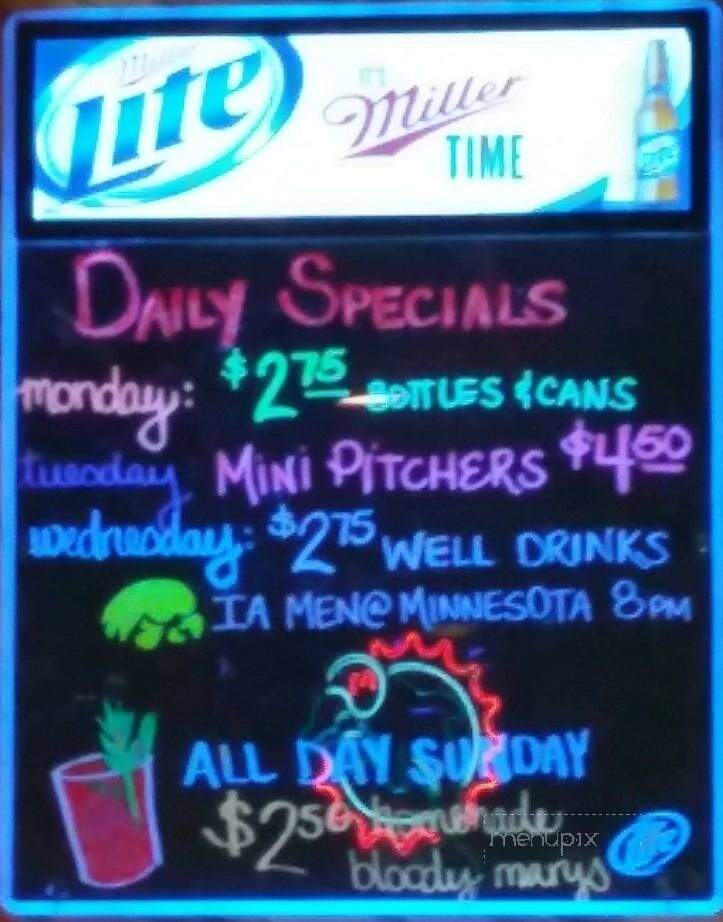 Westside Lounge - Cedar Rapids, IA menu_pic