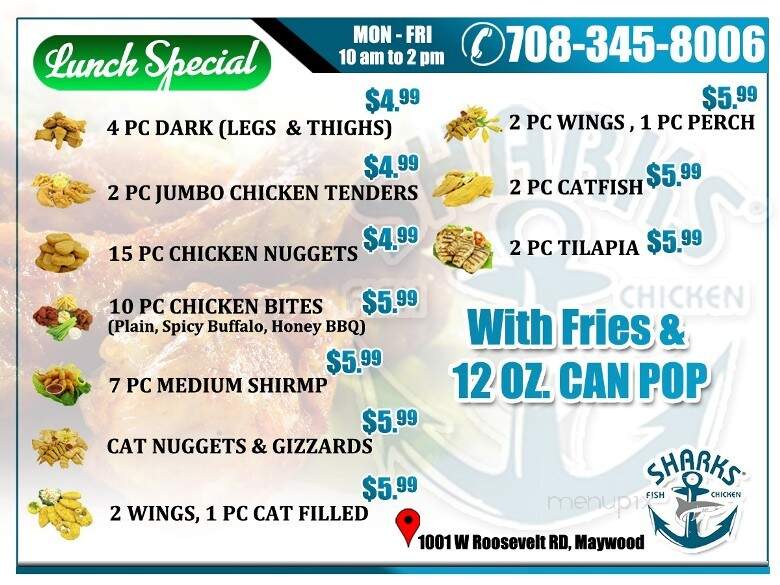 Shark Fish & Chicken - Maywood, IL menu_pic