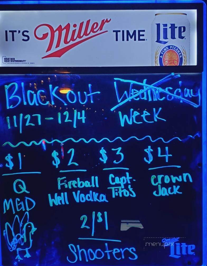 West End Pub - Bement, IL menu_pic