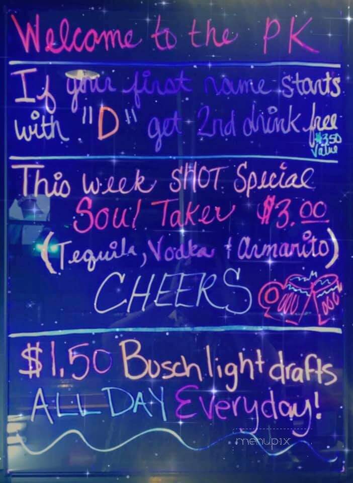 Pine Knot Bar - Alma, MI menu_pic