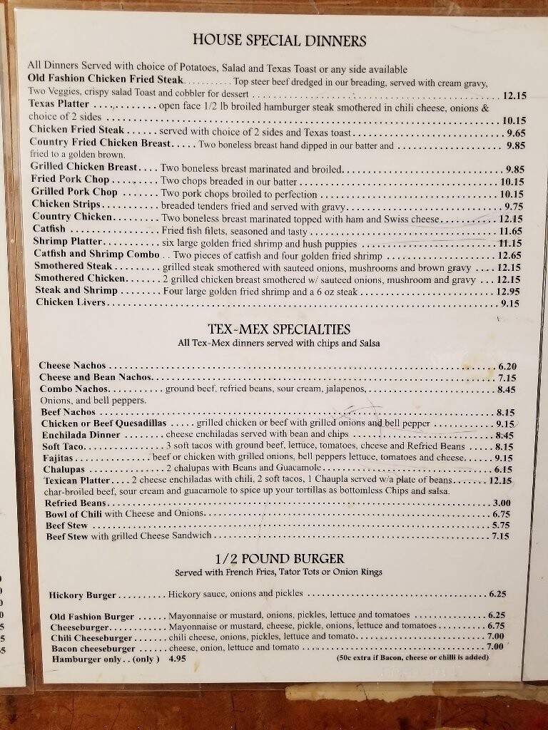 Gold Mine Family Restaraunt - Garland, TX menu_pic