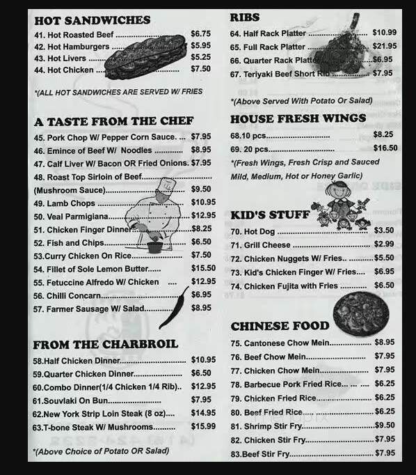Rib House - Toronto, ON menu_pic