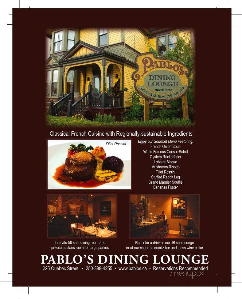 Pablo's Dining Lounge - Victoria, BC