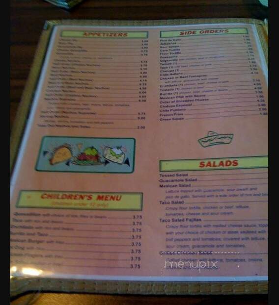 El Mezcal - Alton, IL menu_pic